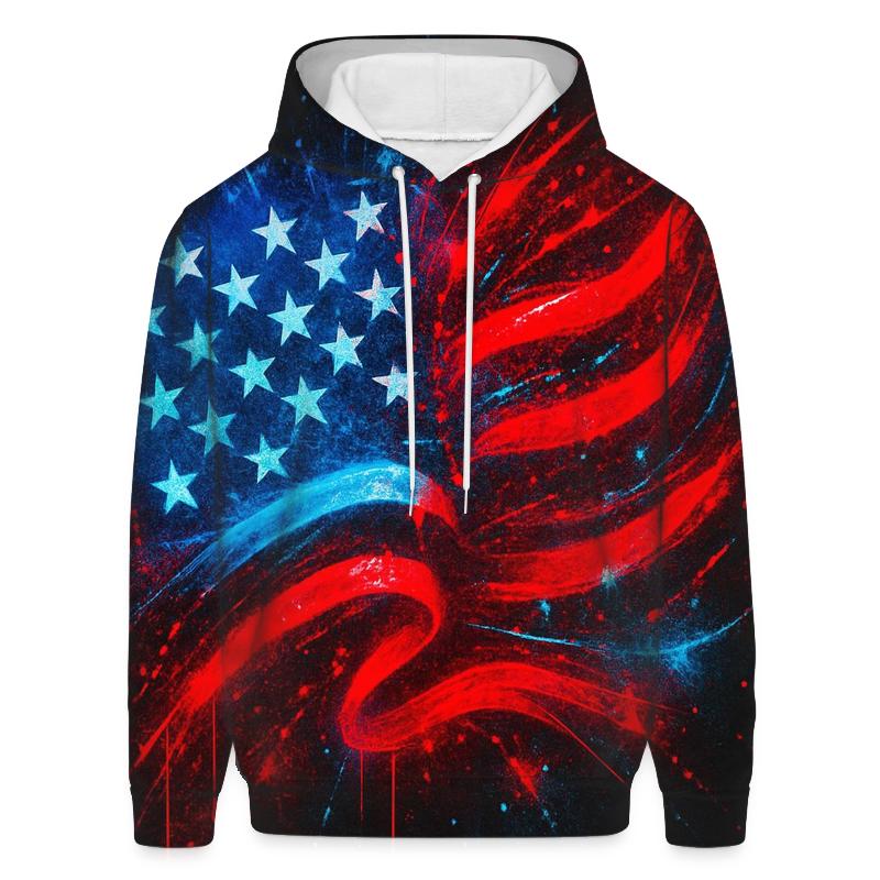 Neon Rebellion Stars And Stripes hoodie trends