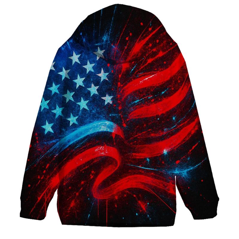 Neon Rebellion Stars And Stripes hoodie trends