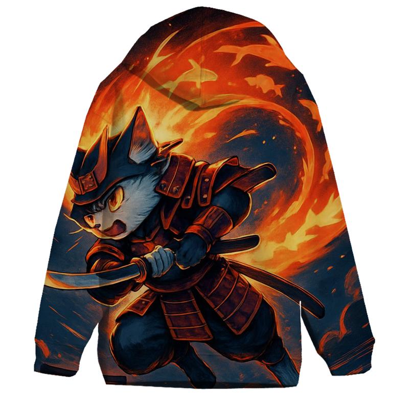 Koi Comet Samurai Cat custom hoodies