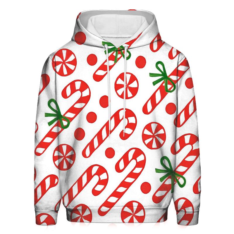 Candy Cane Diagonal Stripe Weave On White Background premium hoodies