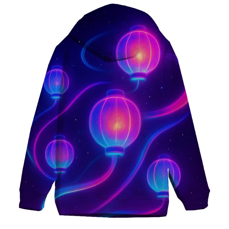 Neon Orbit Lantern Field lightweight hoodies
