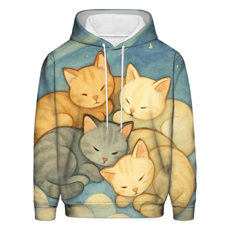 Cloud Quilt Stargazer Cats hoodie styles