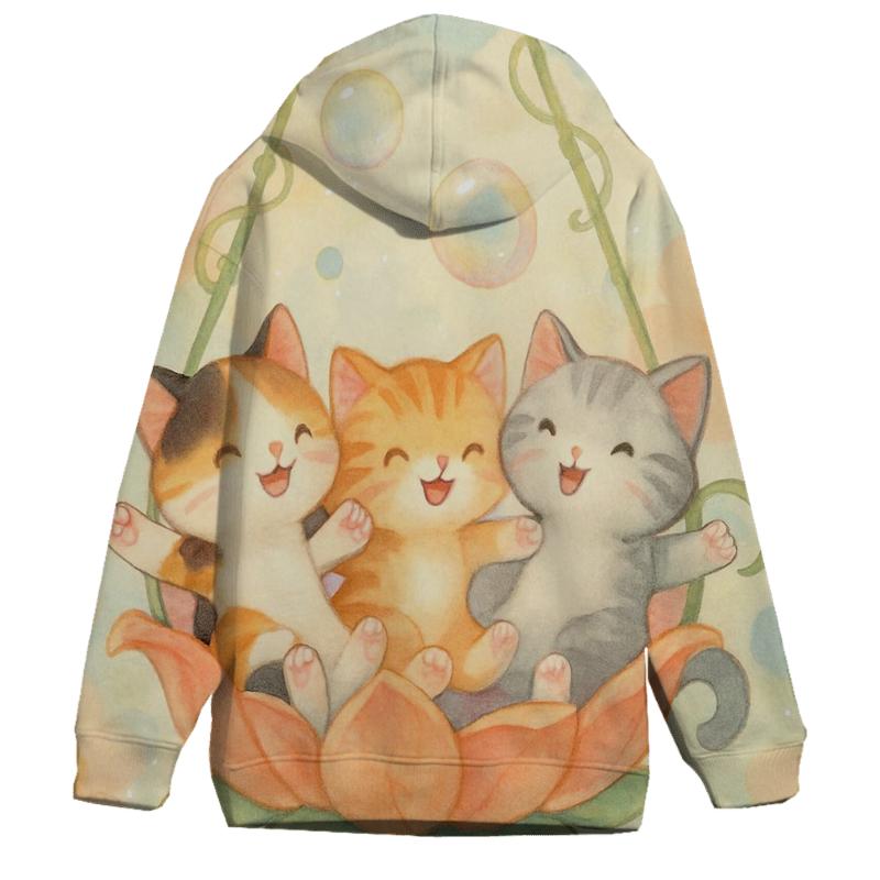 Bubble Garden Kitten Carousel hoodie trends