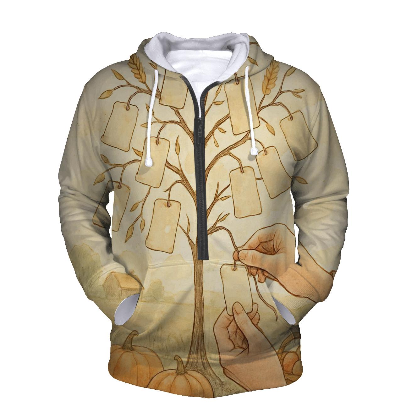 Sunlit Field Of Gratitude Notes Without Text pullover hoodies