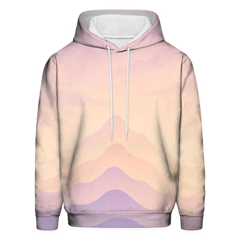 Pastel Mist Mountain Lullaby printed hoodies