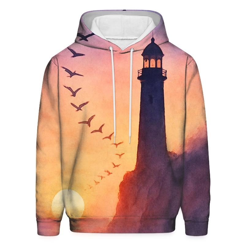 Lighthouse Horizon Bloom custom hoodies
