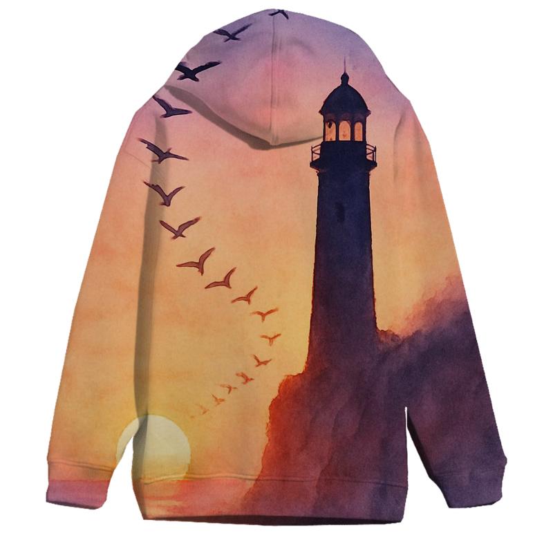 Lighthouse Horizon Bloom custom hoodies