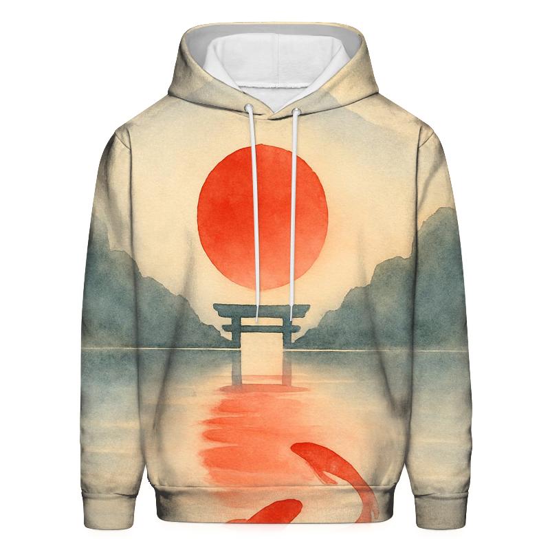 Kintsugi Rising Sun Japan hoodie designs