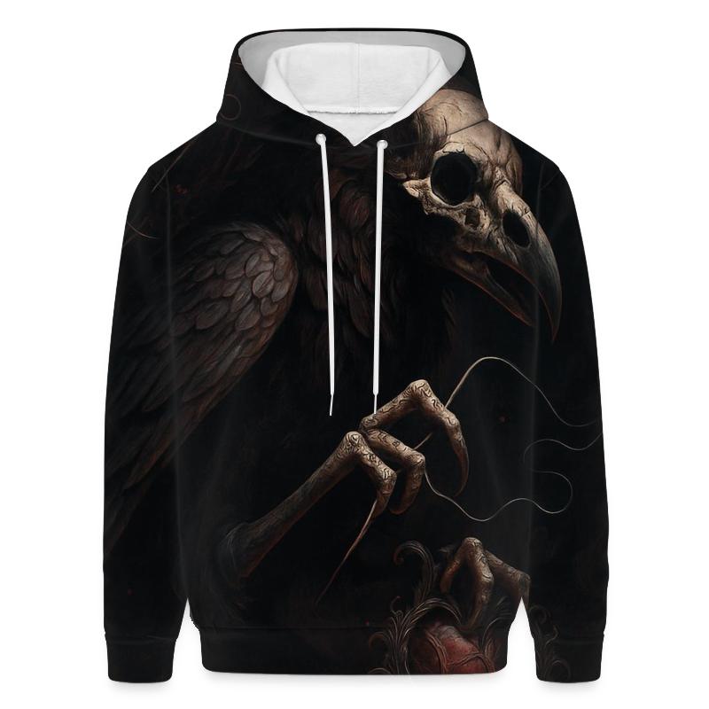 Raven Surgeon Of The Shadow Stitch embroidered hoodies