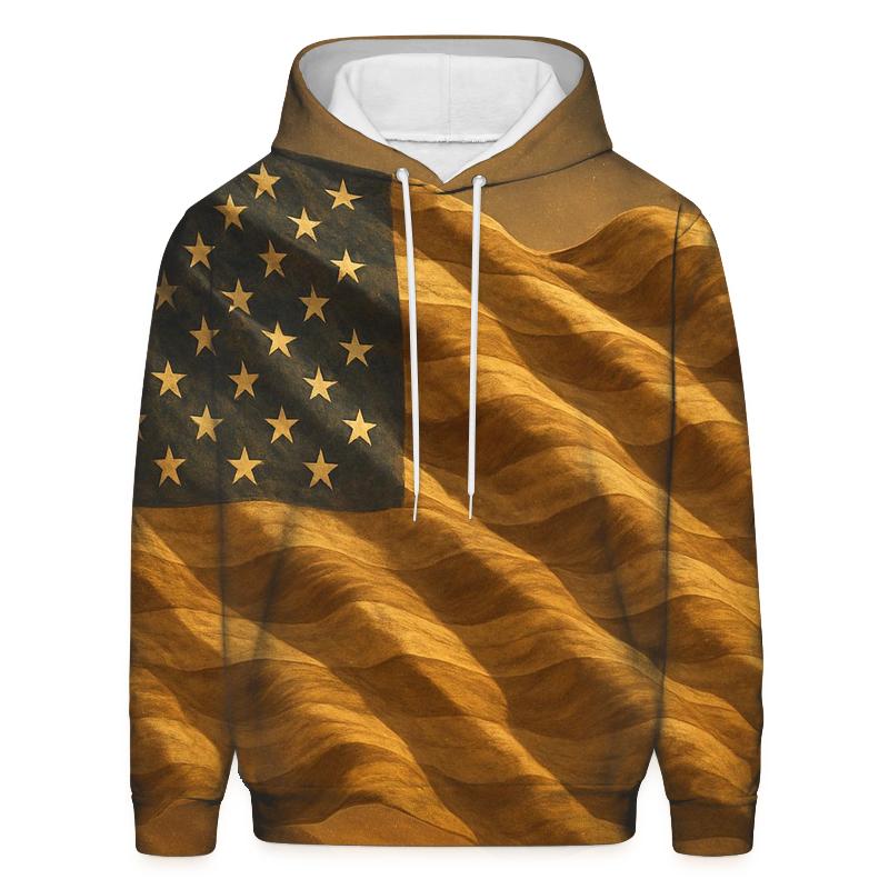 Desert Camo Flag Wave hoodies fashion
