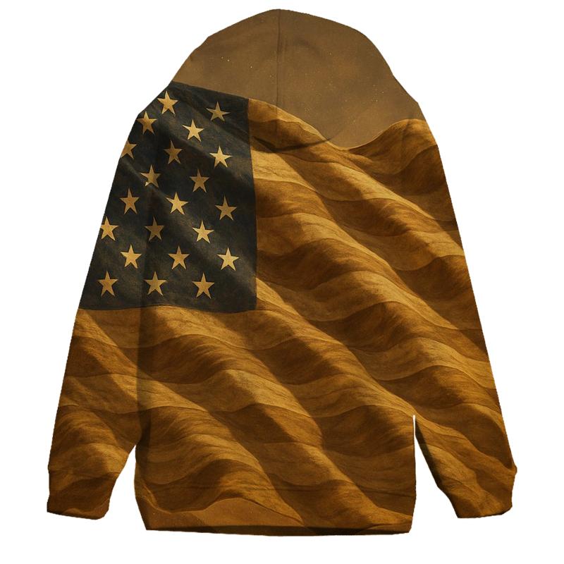 Desert Camo Flag Wave hoodies fashion