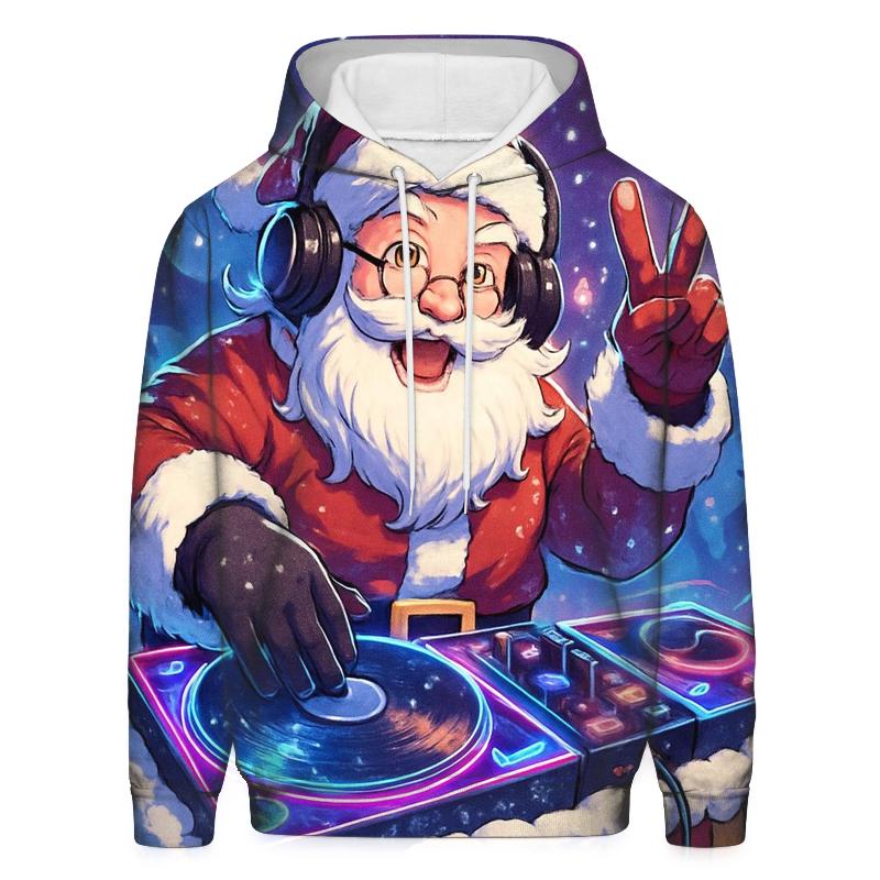Santa DJ Blizzard Drop zip-up hoodies