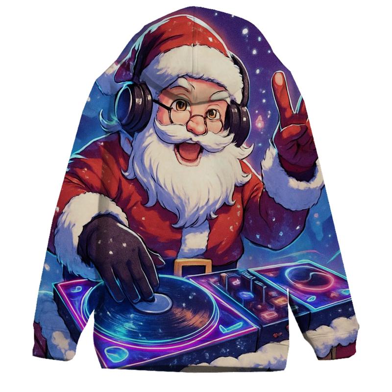 Santa DJ Blizzard Drop zip-up hoodies