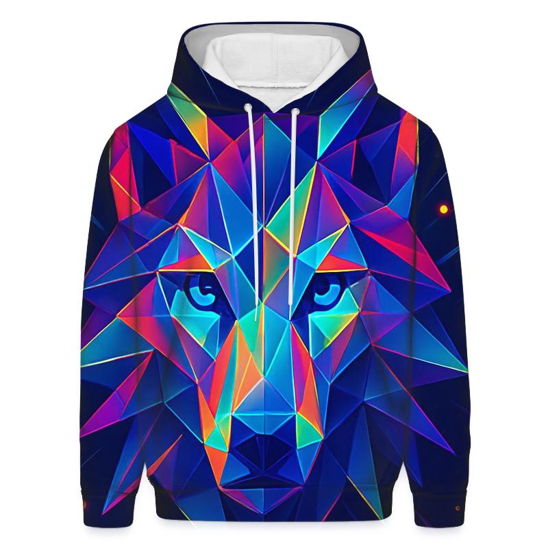 Prism Mirage Wolf Mask hoodie trends