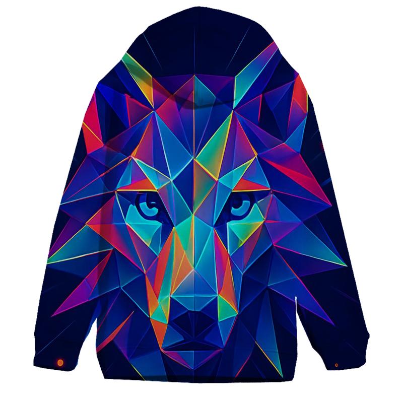 Prism Mirage Wolf Mask hoodie trends