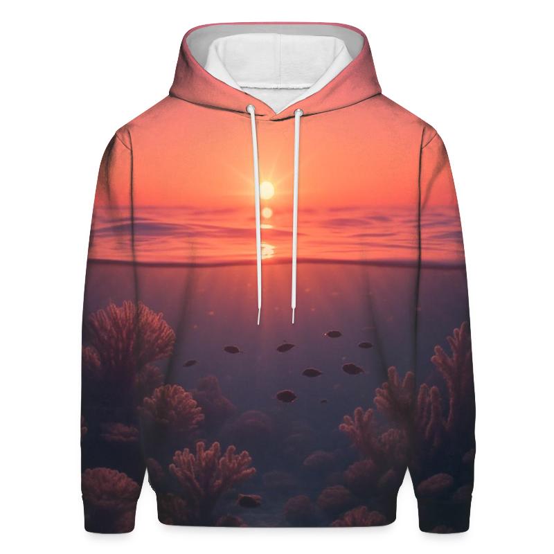 Coral Reef Evening Glass hoodie trends