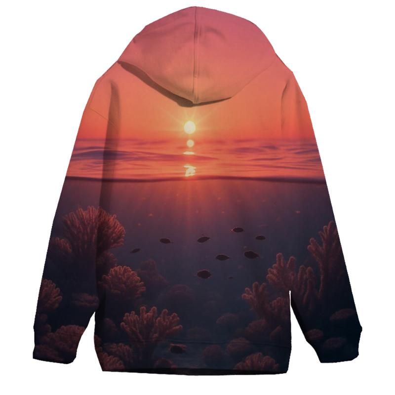 Coral Reef Evening Glass hoodie trends