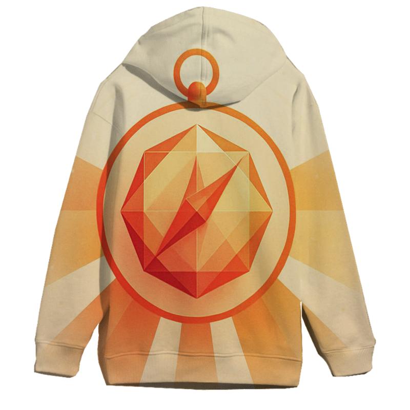 Golden Hour Prism Compass lightweight hoodies