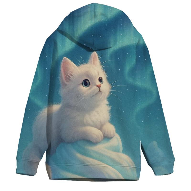 Aurora Ice Cream Dream Cat zip-up hoodies