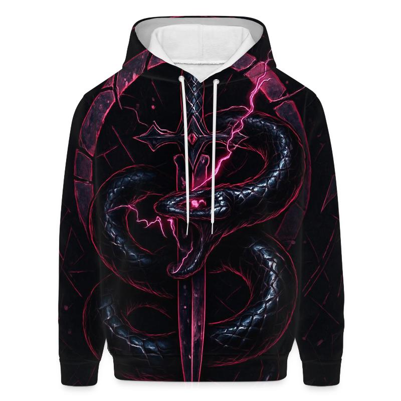 Obsidian Dagger And Serpent Halo hoodie designs
