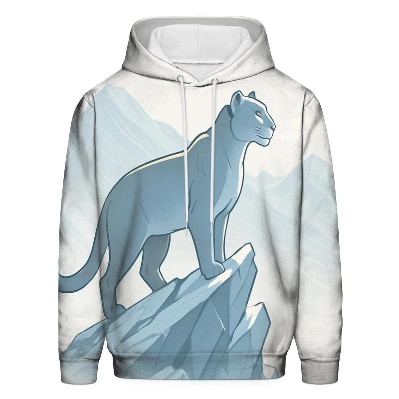 Snow Quartz Mountain Cat Sentinel embroidered hoodies