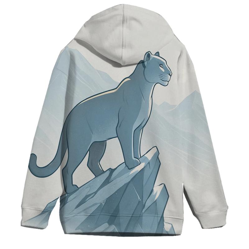 Snow Quartz Mountain Cat Sentinel embroidered hoodies