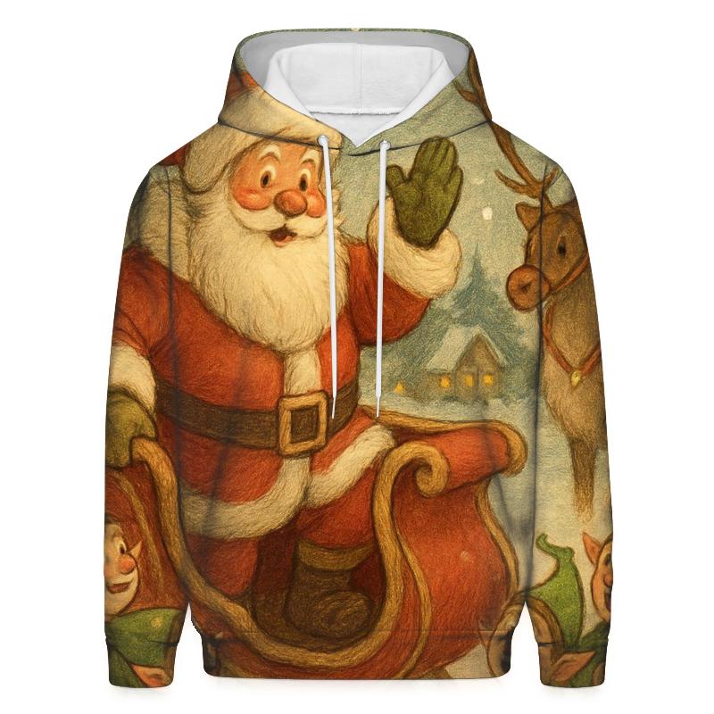 Storybook Sleigh Departure lightweight hoodies