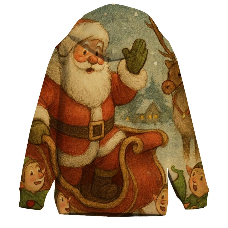 Storybook Sleigh Departure lightweight hoodies