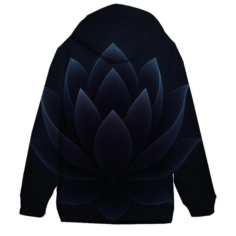 Midnight Ink Gradient Lotus Pulse pullover hoodies