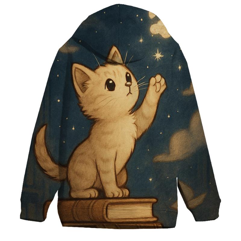 Library Of Floating Cat Constellations custom hoodies