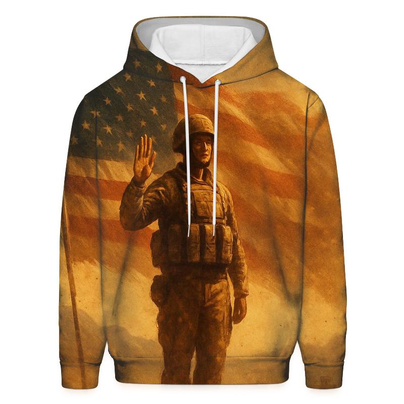 Desert Oath In Rising Dust graphic hoodies