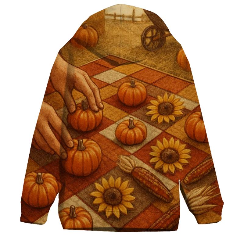 Pumpkin Patch Quilt Of Abundance designer hoodies