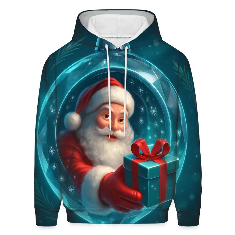 Crystal Ornament Portal Santa custom hoodies