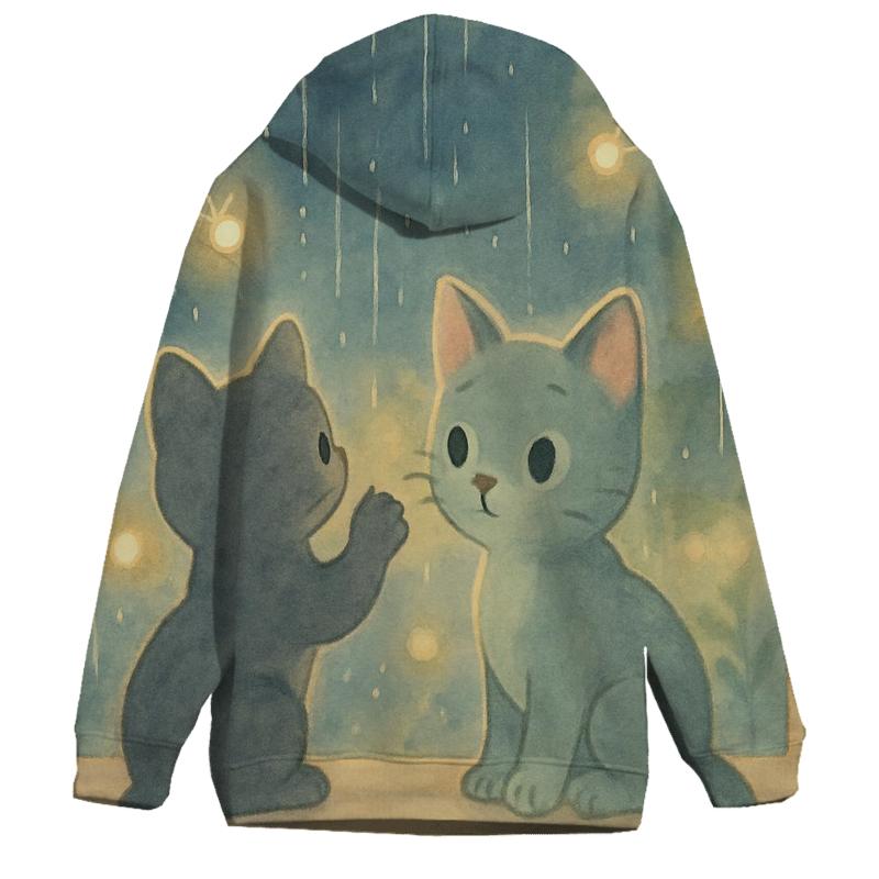 Rainy Window Firefly Kittens custom hoodies
