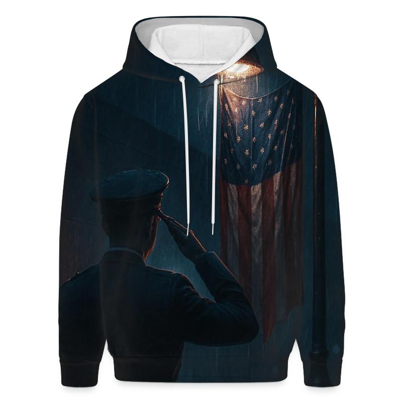 Midnight Salute In City Rain heavyweight hoodies