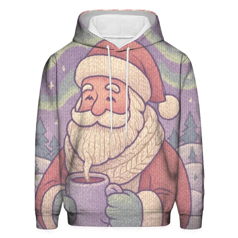 Knitted Northern Lights Santa hoodie styles