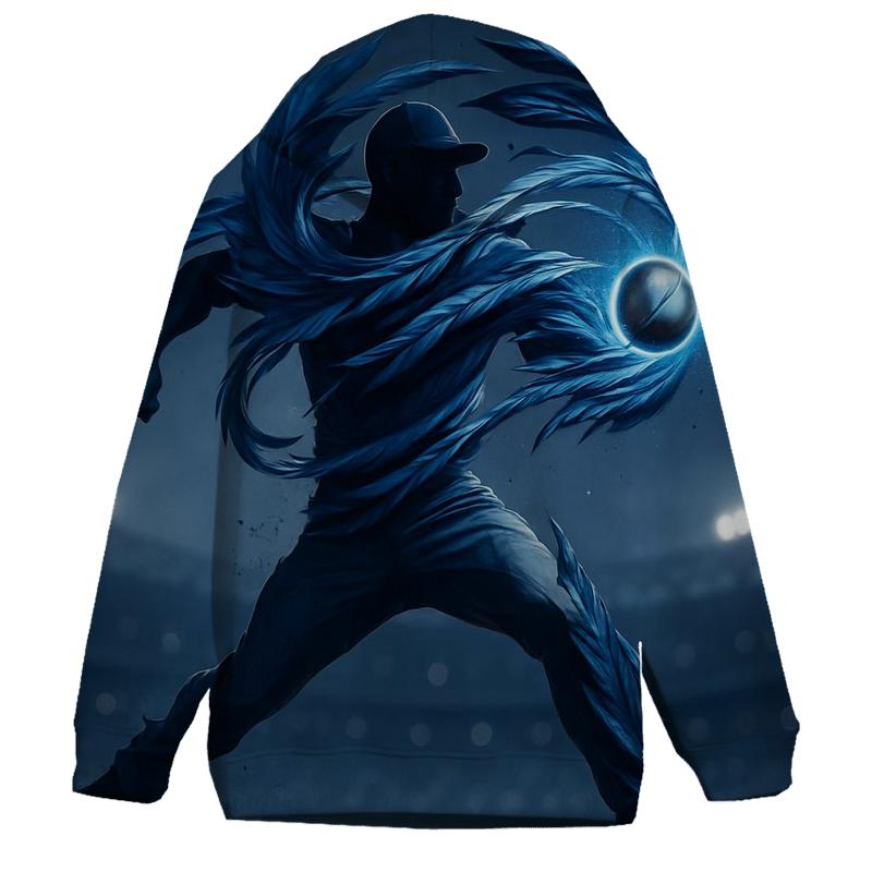 Featherstorm Pitch With Blue Jays Focus pullover hoodies