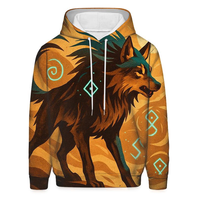 Sandstorm Rune Wolf hoodie designs