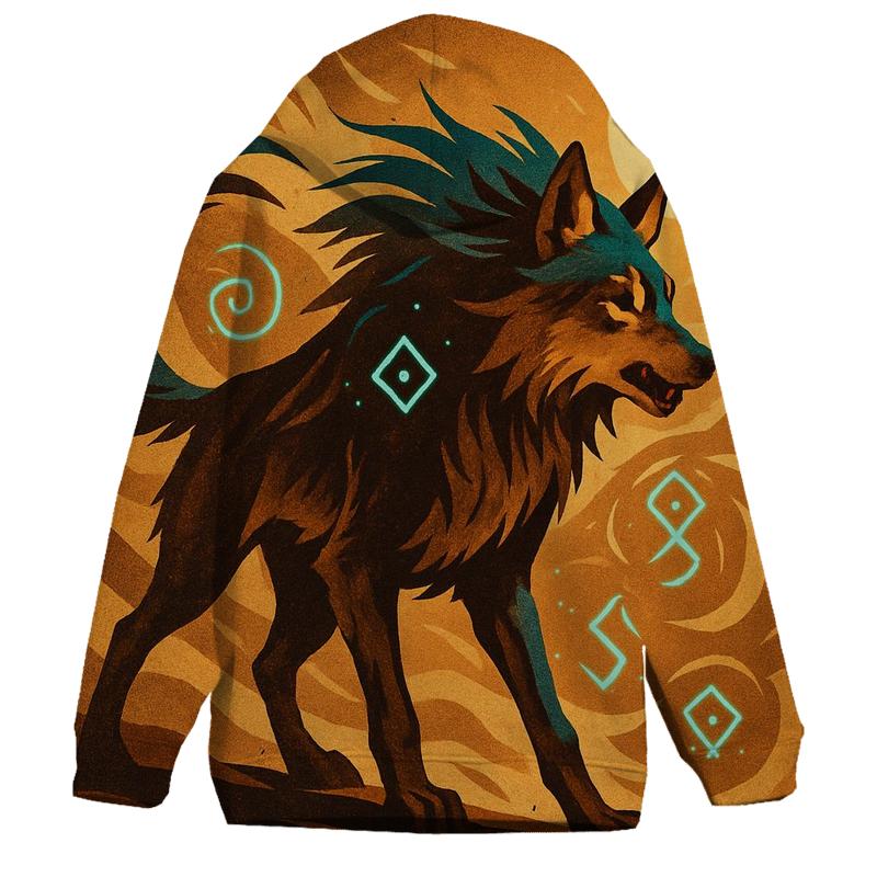 Sandstorm Rune Wolf hoodie designs