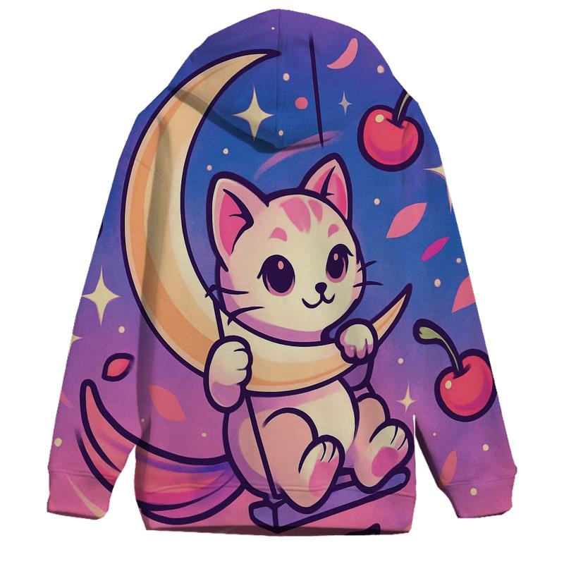 Cherry Comet Swing Kitten designer hoodies