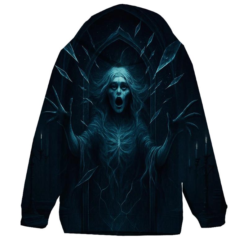 Moonlit Crypt Of The Mirror Banshee premium hoodies