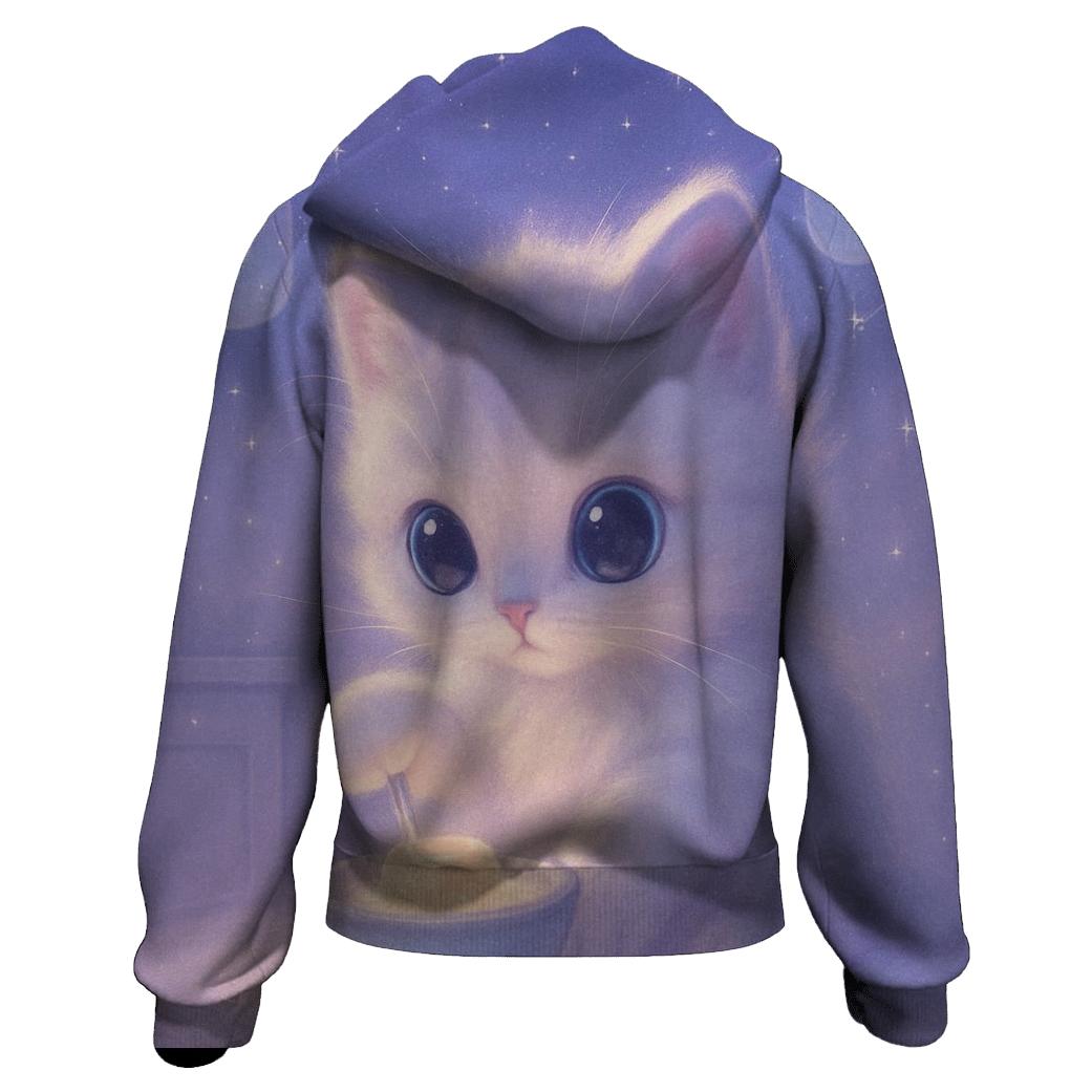 Moonlit Pudding Kitten hoodies fashion