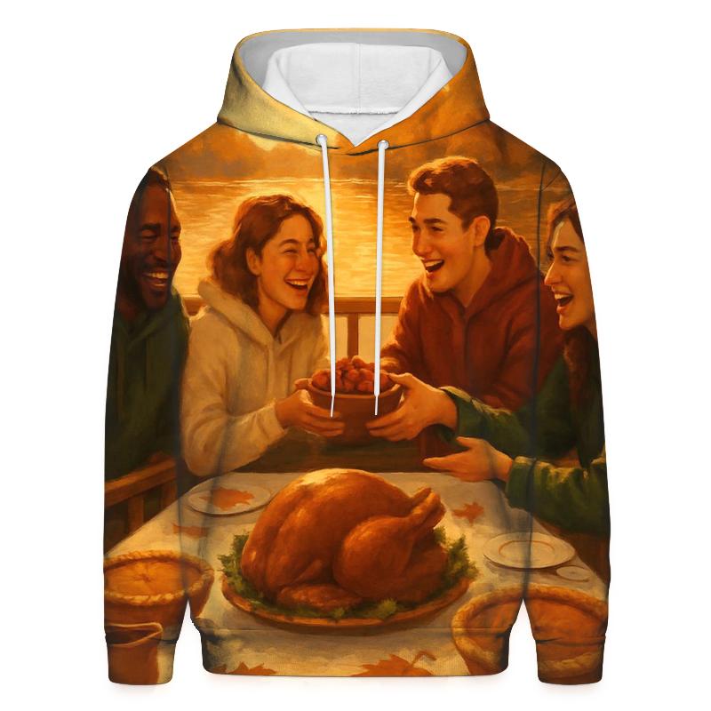 Autumn Riverboat Thankful Gathering premium hoodies