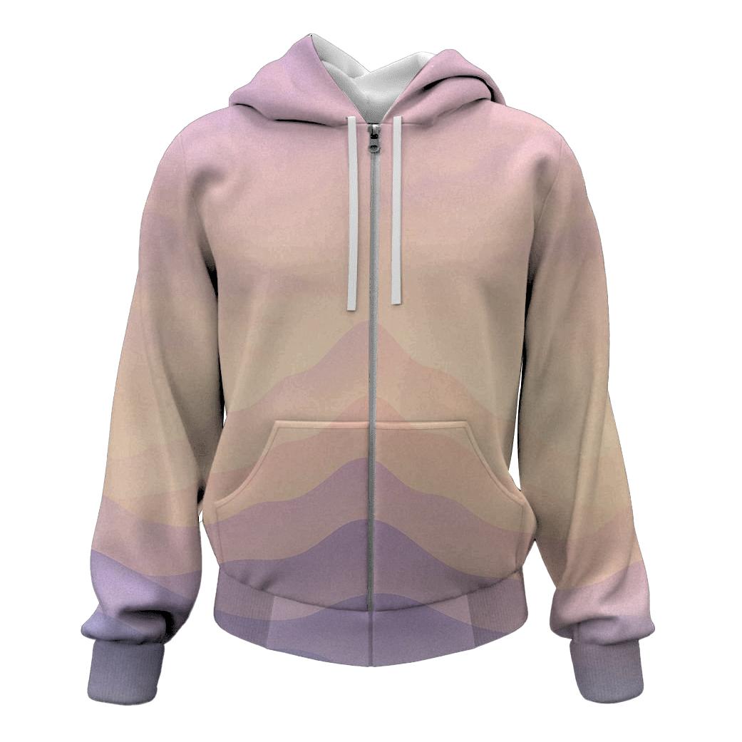 Pastel Mist Mountain Lullaby pullover hoodies