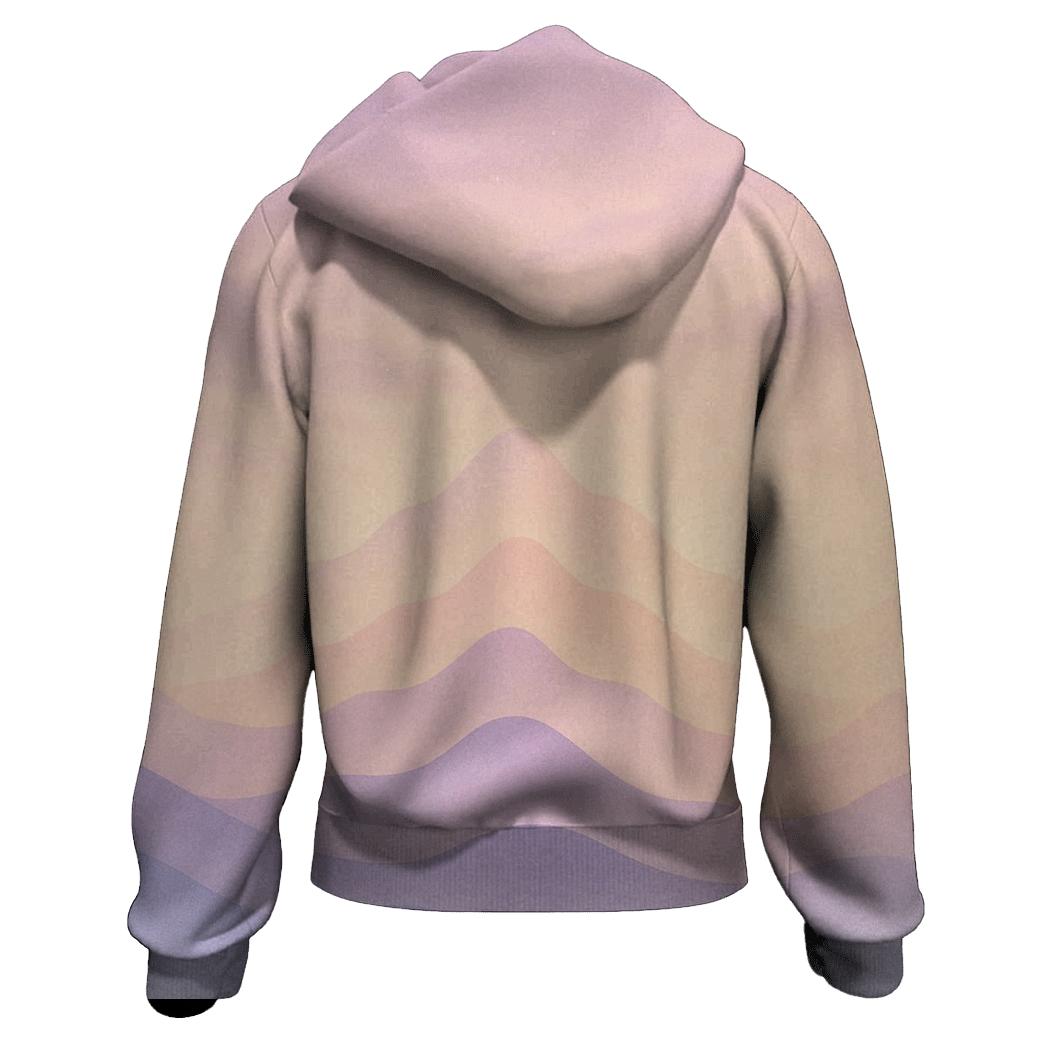 Pastel Mist Mountain Lullaby pullover hoodies