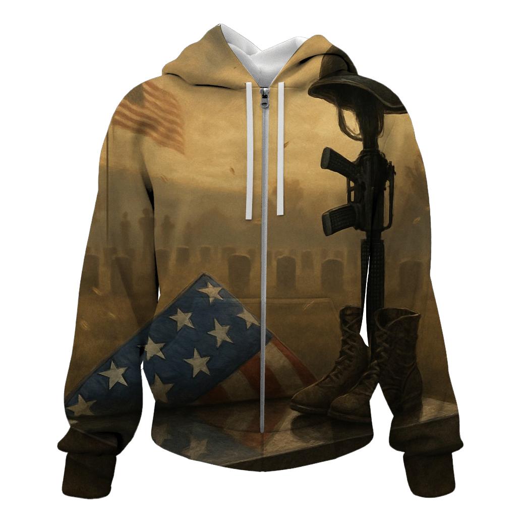 Folded Stars Sacred Ground embroidered hoodies