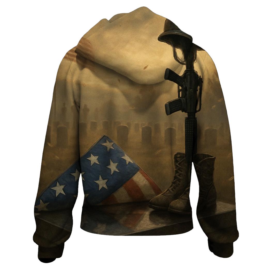 Folded Stars Sacred Ground embroidered hoodies