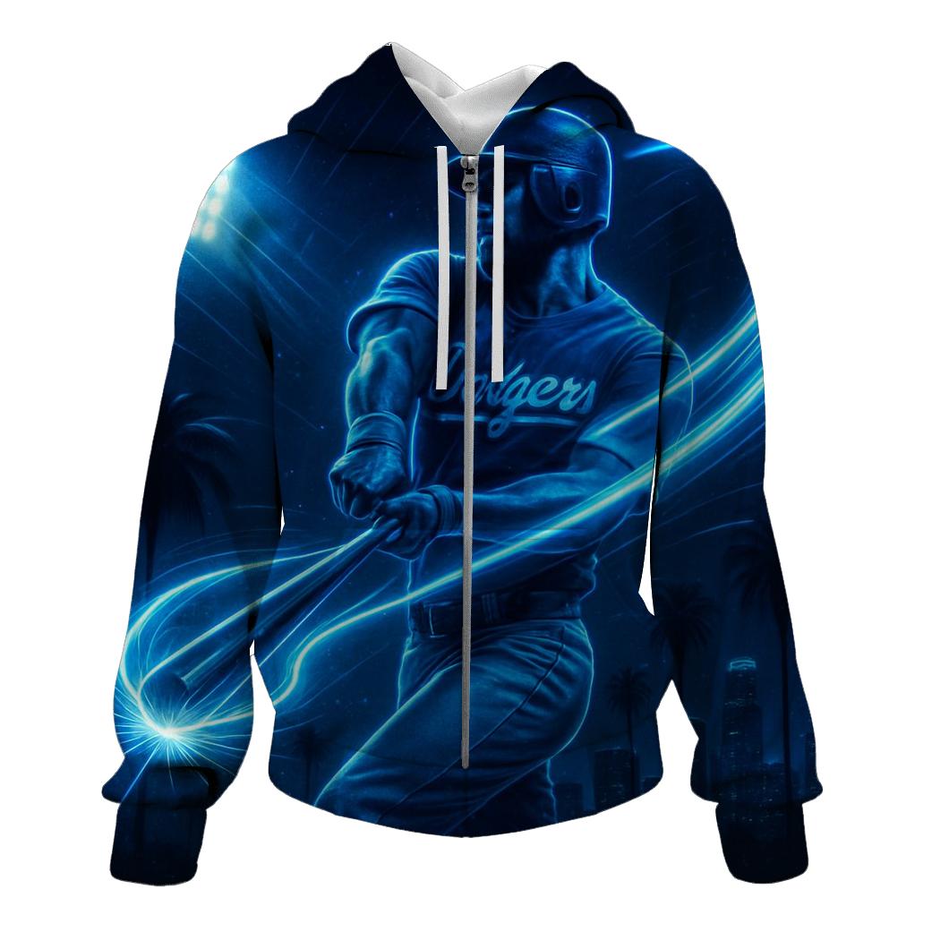Electric Swing Over The Palm Lined Diamond embroidered hoodies