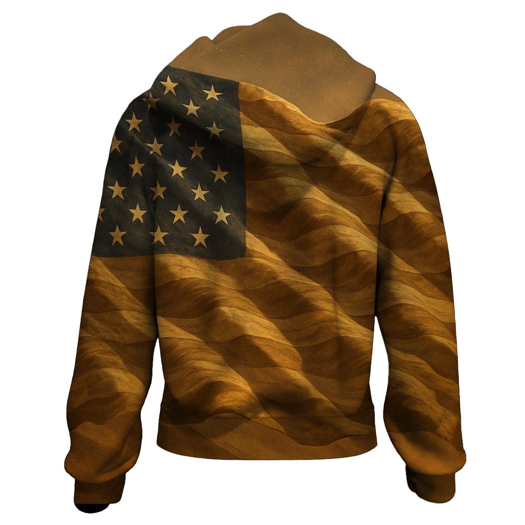 Desert Camo Flag Wave hoodie trends