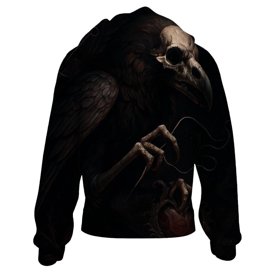 Raven Surgeon Of The Shadow Stitch zip-up hoodies